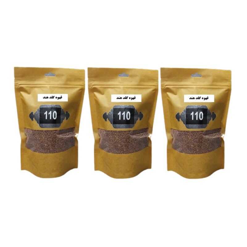 Gold Indian coffee 110-200 grams, 3 pieces pack