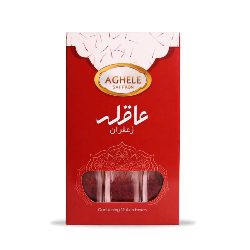 Azin barberry saffron and wise saffron - 1 gram, pack of 12 pieces