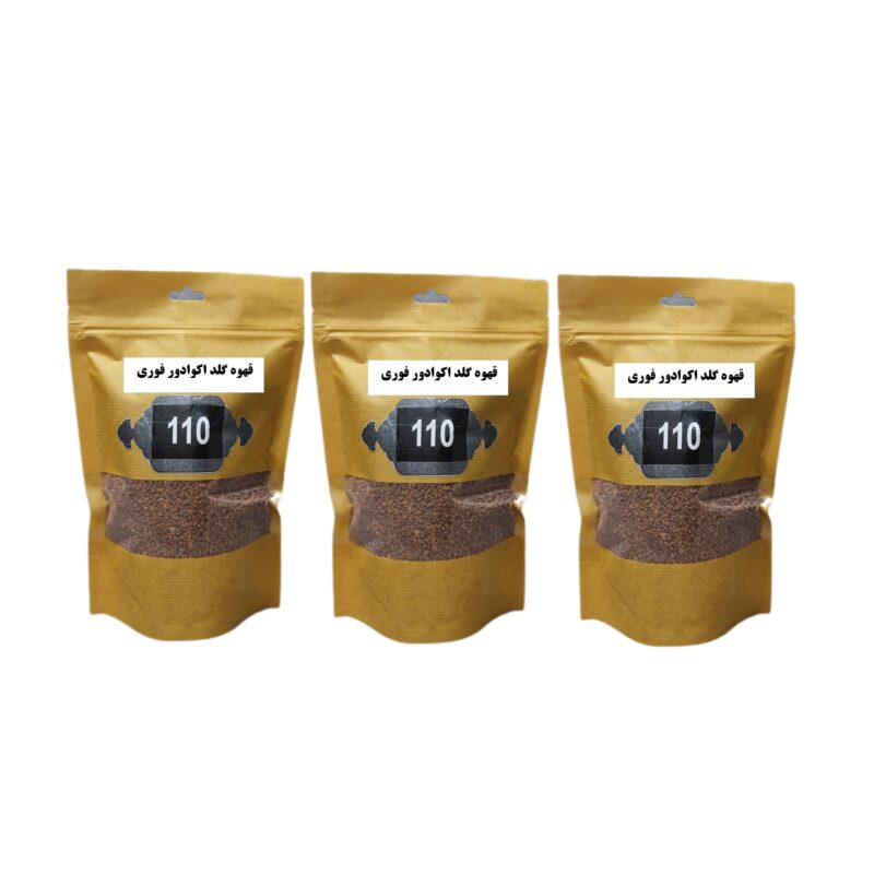 Gold Ecuador instant coffee 110-200 grams, pack of 3