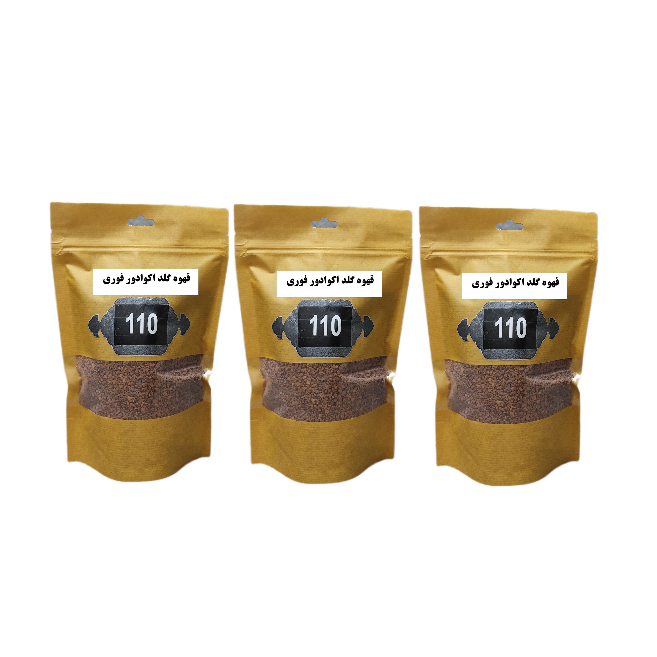 Gold Ecuador instant coffee 110-200 grams, pack of 3