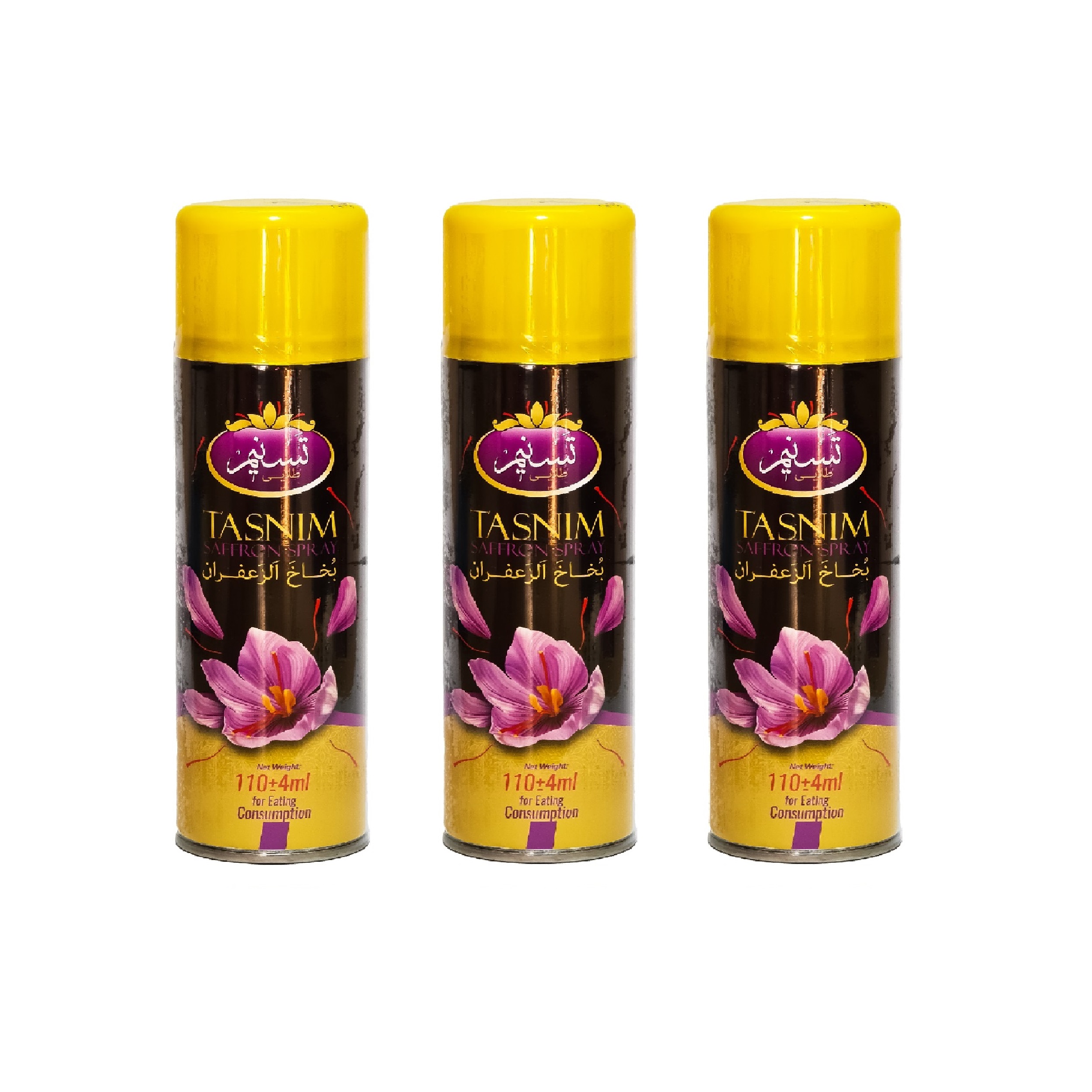 Golden Tasnim saffron spray - 110 ml set of 3 pieces