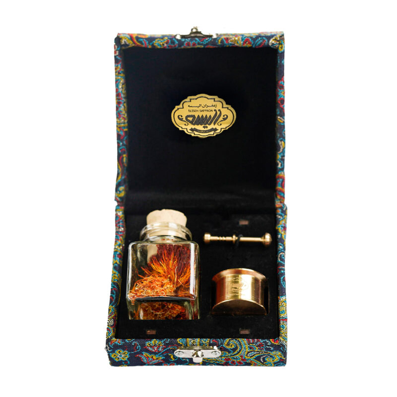 Red Eliseh saffron - 2 grams with a set of 2 mortars