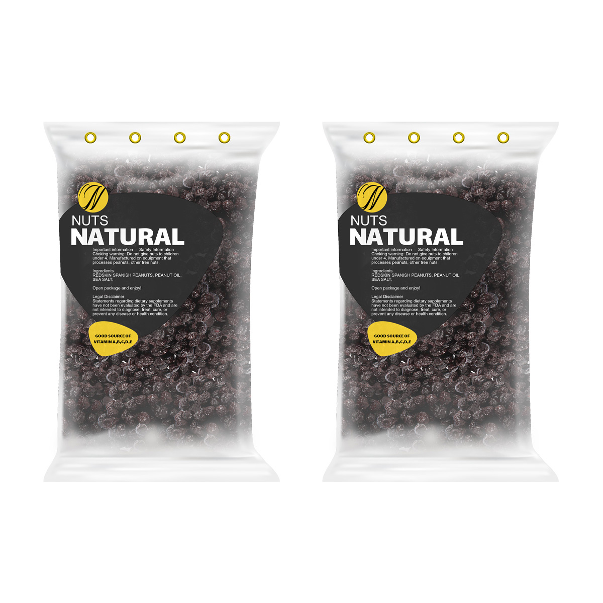 Natural dried cherries - 1 kg pack of 2 pieces