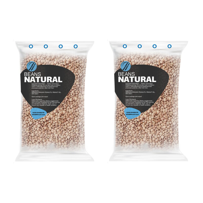 Natural small lentils - 5 kg pack of 2 pieces