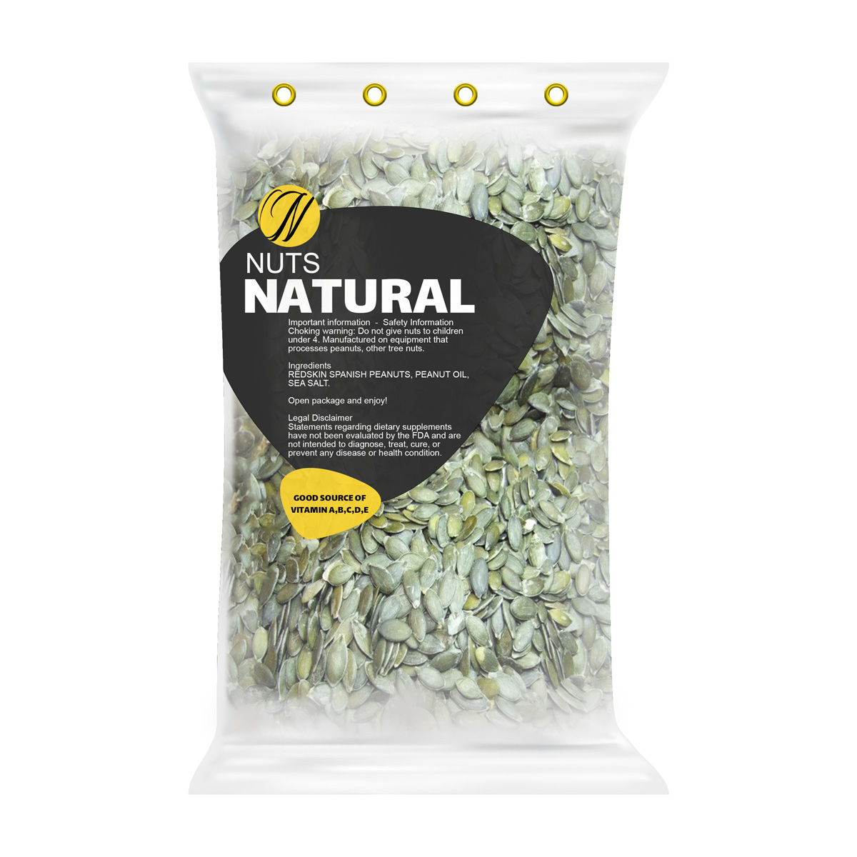 Natural raw pumpkin seeds - 1 kg