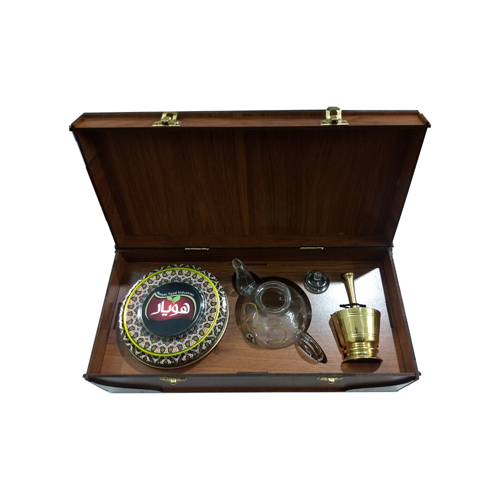 Premium Hoyar saffron - 4.608 grams with teapot and mortar