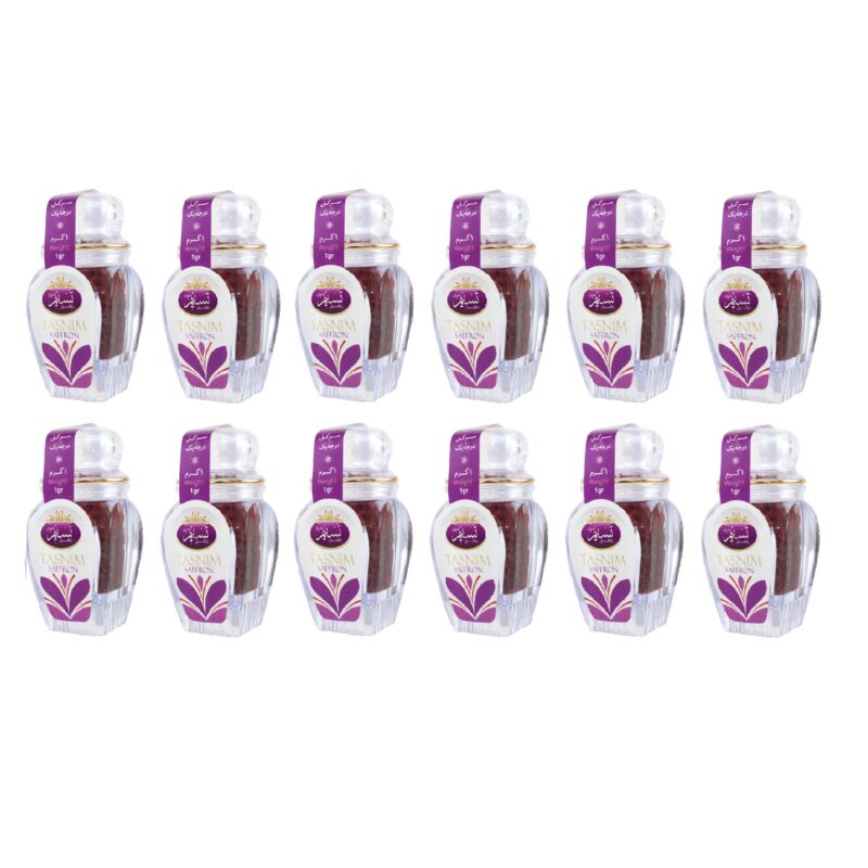 Sargol Tasnim saffron - 1 gram, pack of 12 pieces