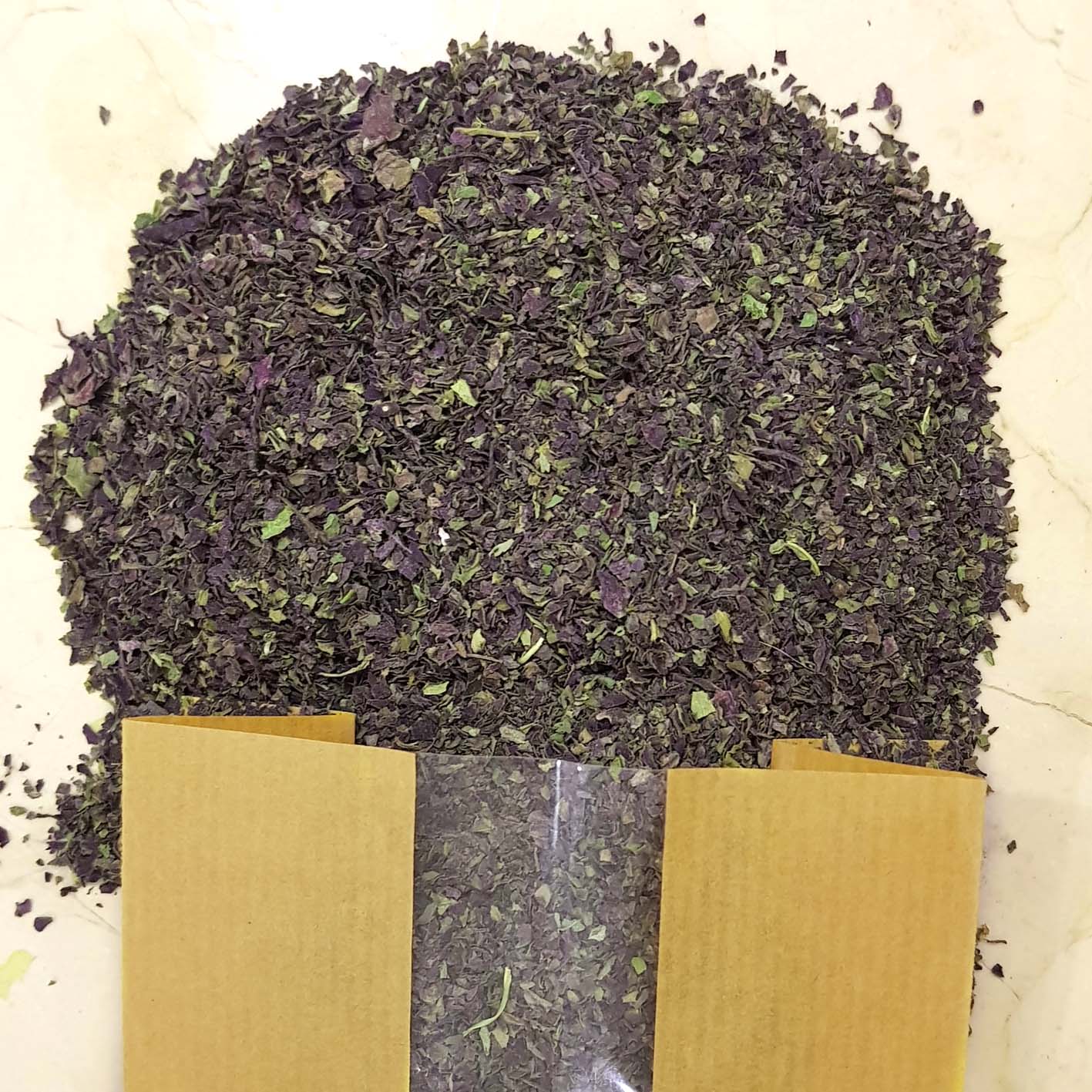Invigorating dried purple basil herb - 200 grams - Image 4