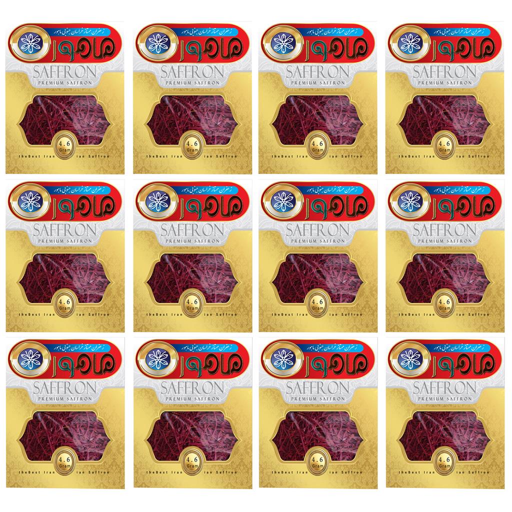 Sargol Mahor Qain saffron - 4.6 grams, pack of 12 pieces
