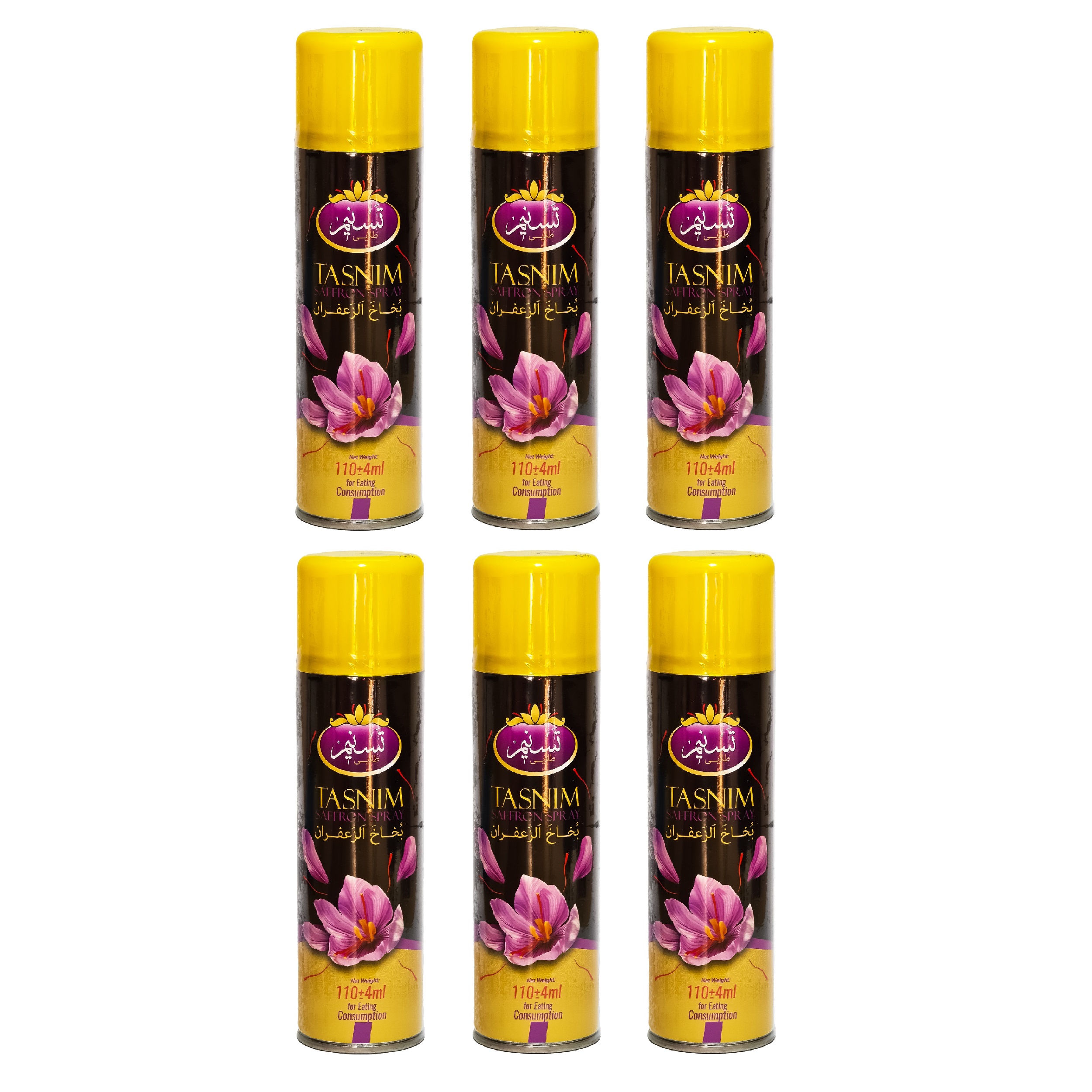 Golden Tasnim saffron spray - 110 ml set of 6 pieces