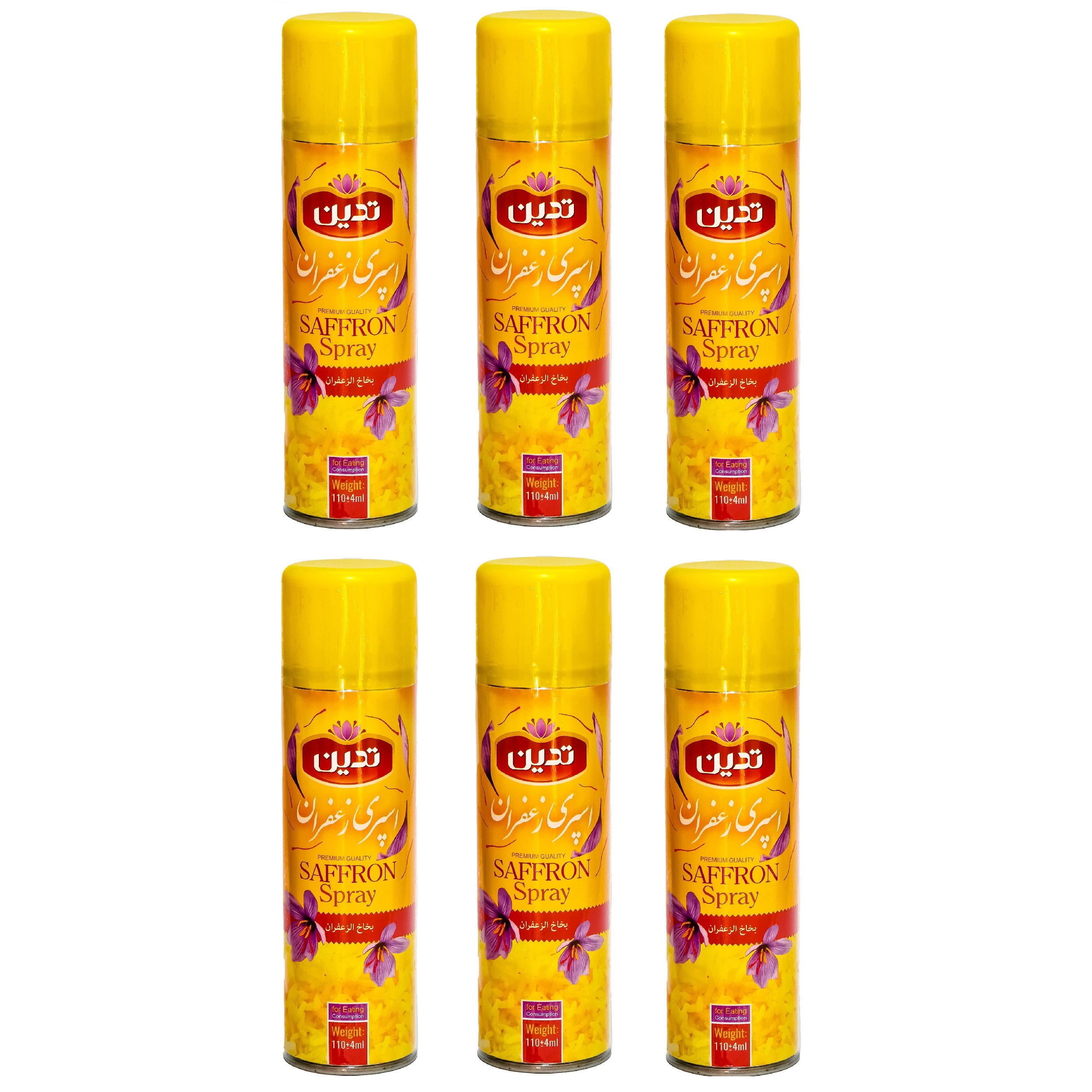 Tedin saffron spray - 110 ml set of 6 pieces