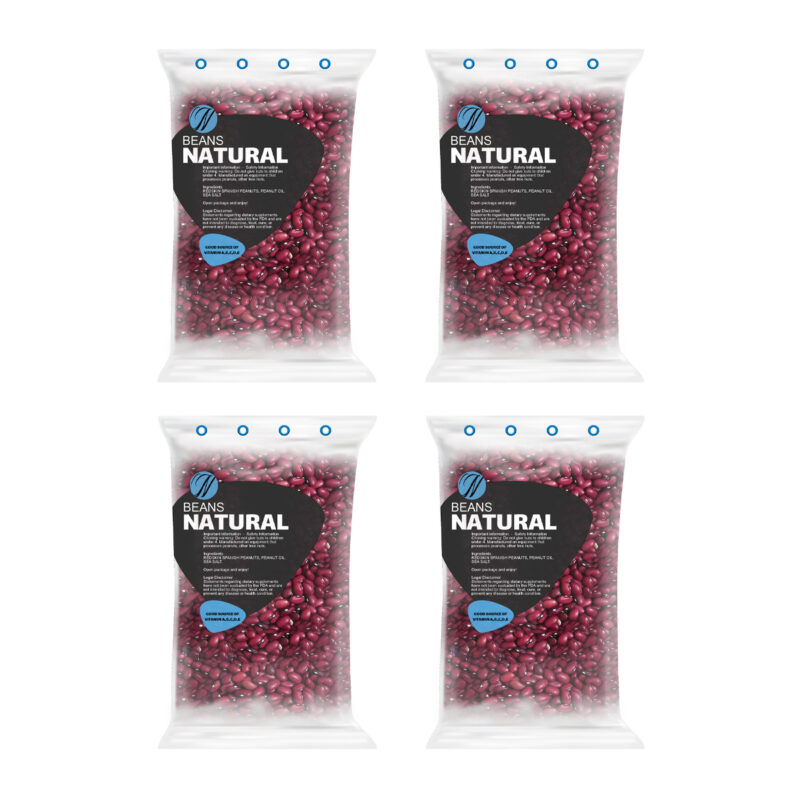Natural capsule red beans - 1 kg pack of 4