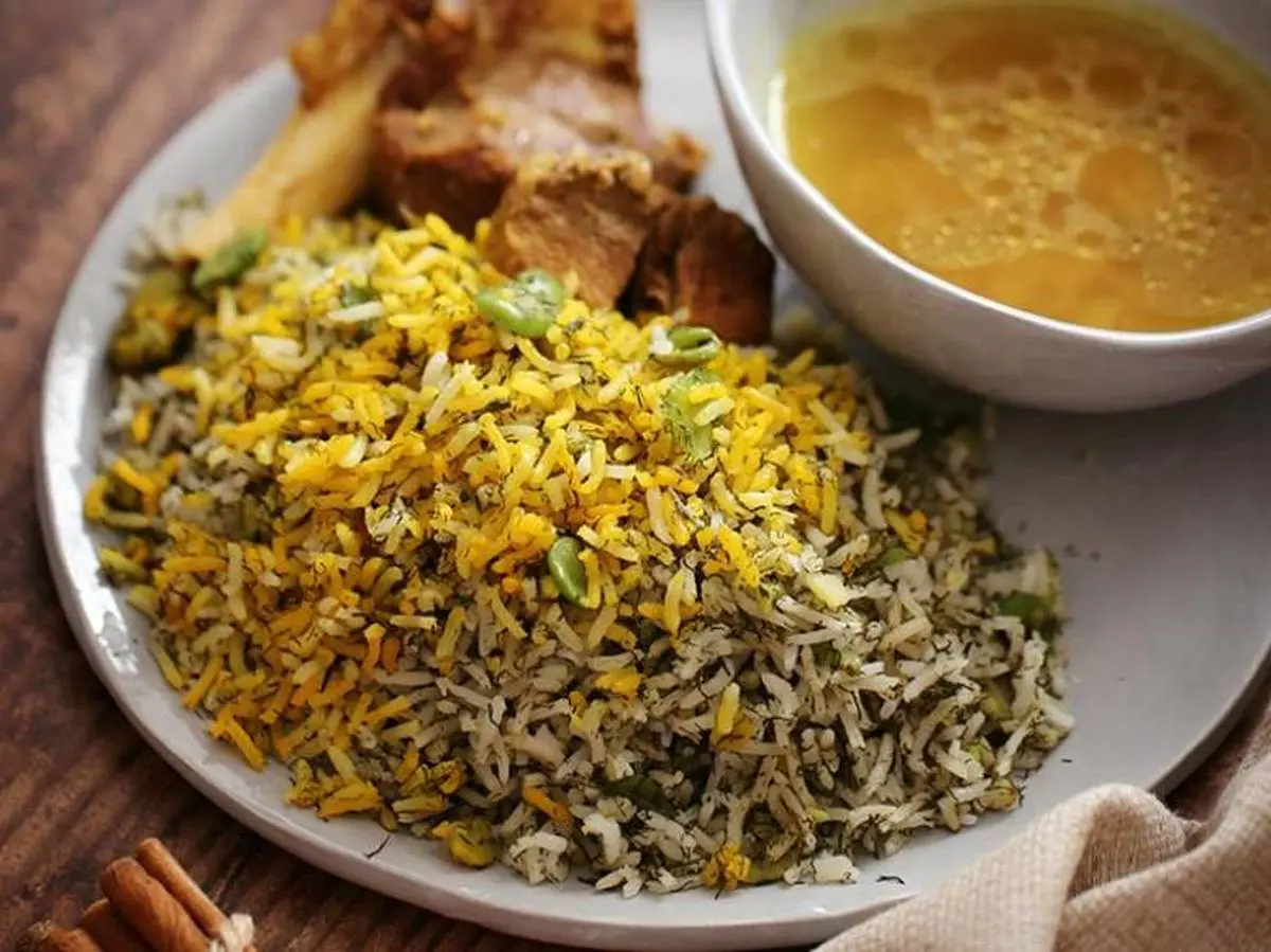 Baghali Polo ba Mahicheh