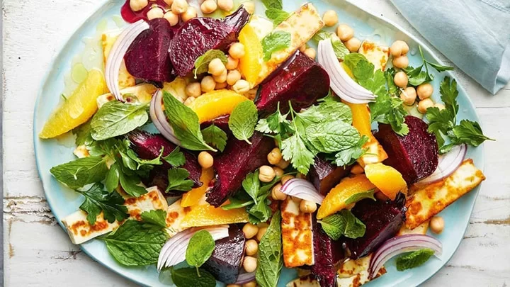 Beet and Orange Salad with Cinnamon and Pistachios