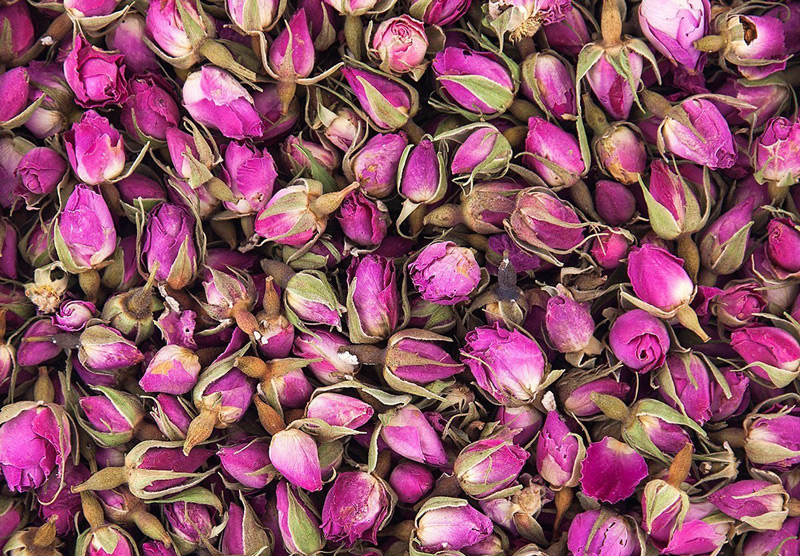 Rosewater and Dried Rose Petals (Gol-e-Sorkh)